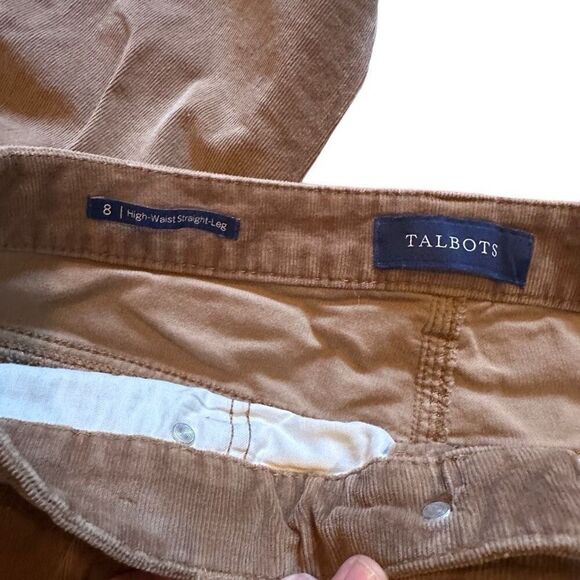 Talbots khaki straight leg cords- size 8 - Picture 5 of 6